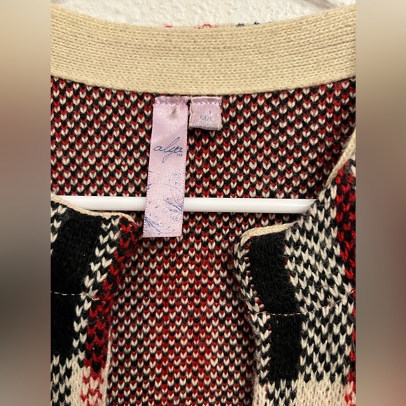 Alya open front cardigan plaid M/L - Picture 3 of 4